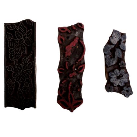 Set of 3 Piece New Wooden Printing Block